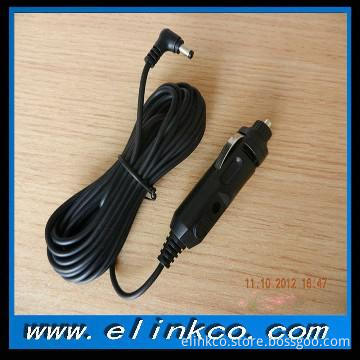 Car charge,12-24V car cigar lighter to DC jack cable